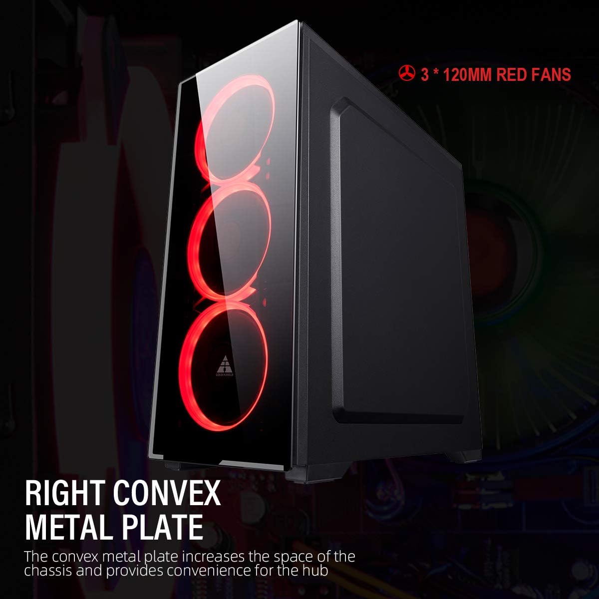 ATX Computer Case with Acrylic Side Panel S4338